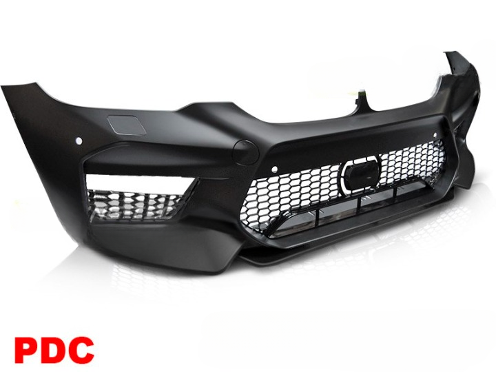 💫ART.7474 Paraurti Anteriore Look M-SPORT PDC + Spoiler per BMW G30 G31 17-20💫