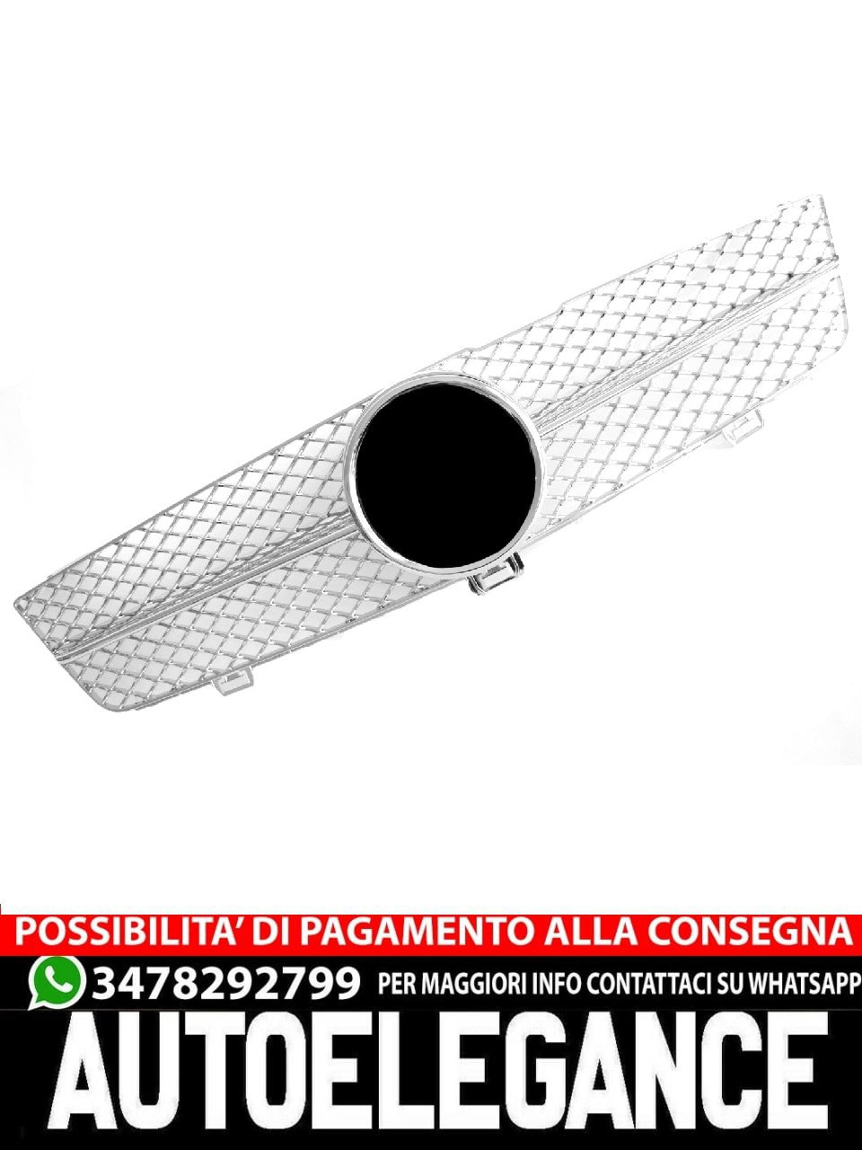 Griglia sportiva per Mercedes W219 CLS 2008-2010 cromata AMG LOOK