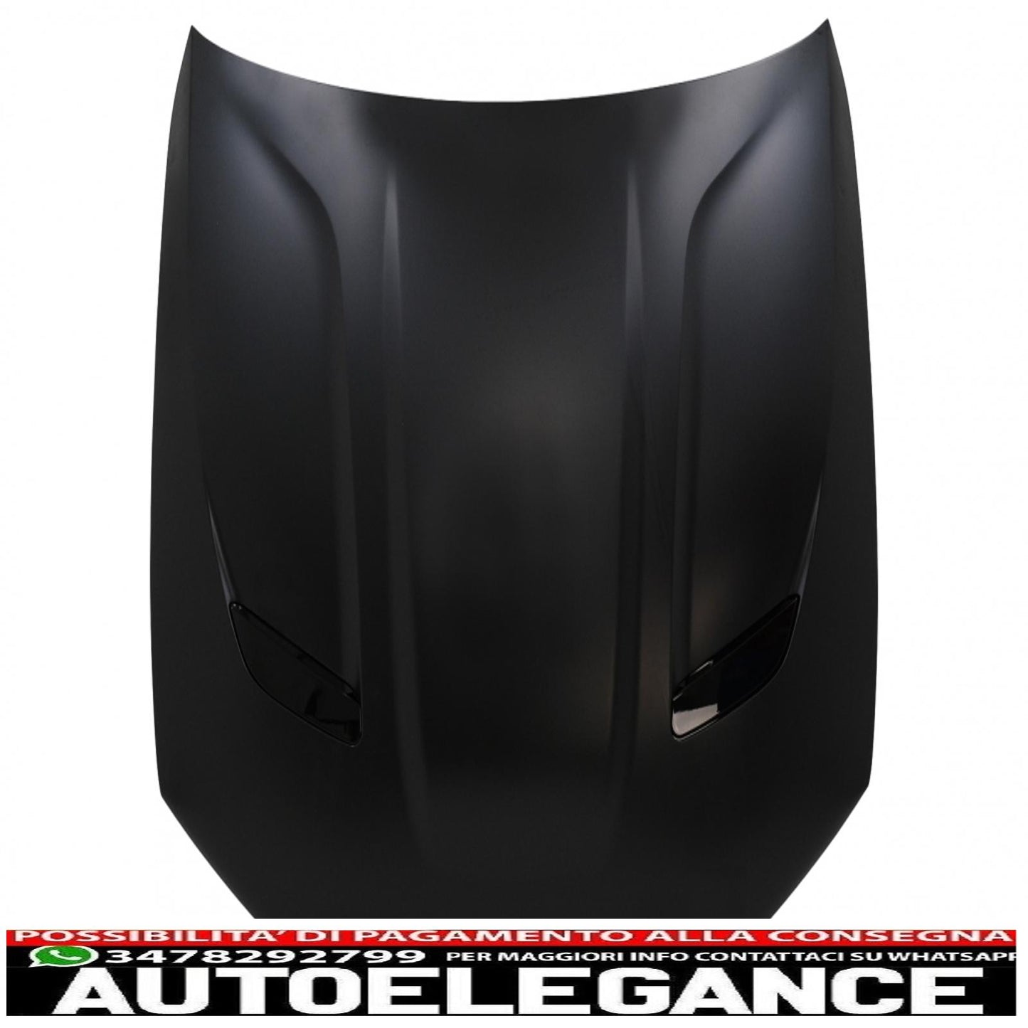 cofano cofano adatto per bmw serie 5 g30 berlina g31 touring g38 (2017-2019) m5 cs look AUTOELEGANCERICAMBI