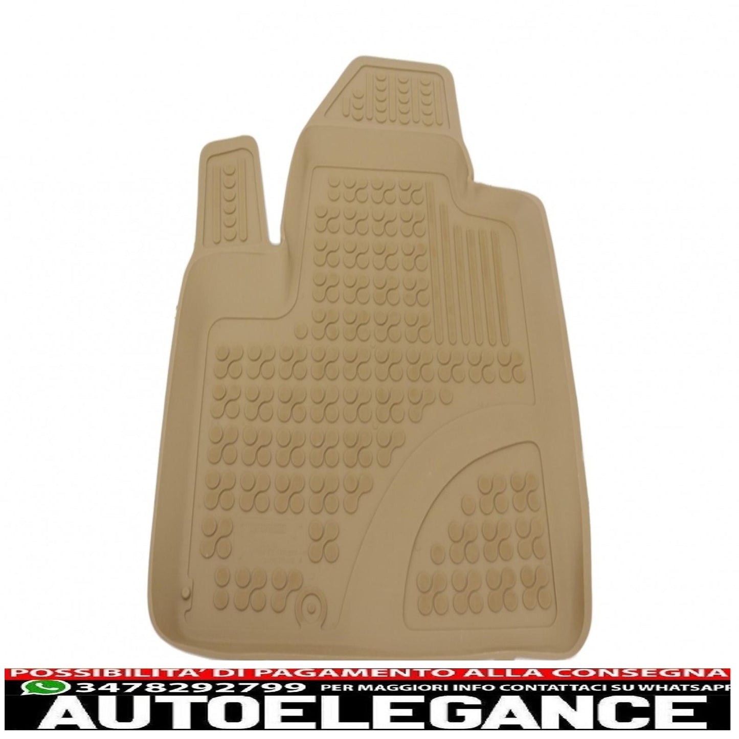 Beige rubber mat suitable for Hyundai Santa Fe 2007-2012