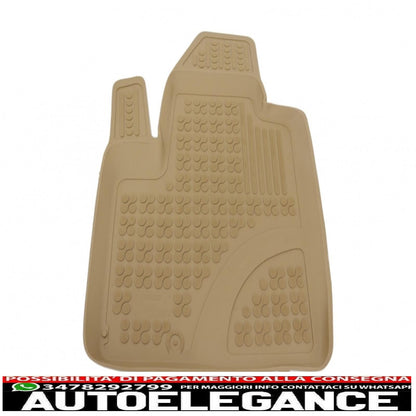 Beige rubber mat suitable for Hyundai Santa Fe 2007-2012