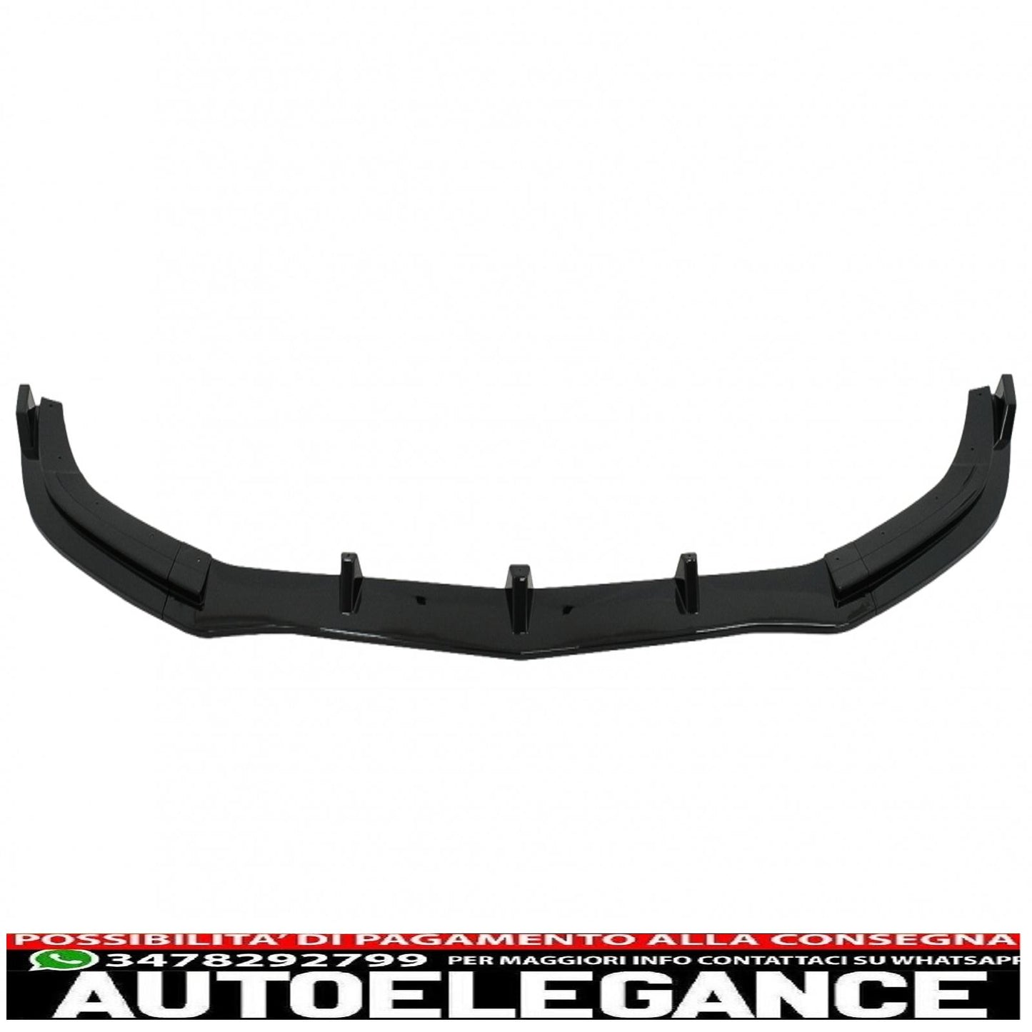 Estensione del labbro dello spoiler del paraurti anteriore adatta per mercedes classe e w212 s212 facelift sport line (2013-2016) nero pianoforte