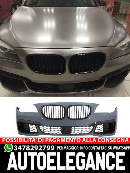 Paraurti anteriore con griglie adatto per BMW Serie 7 F01 F02 (2009-2015) M760 Look