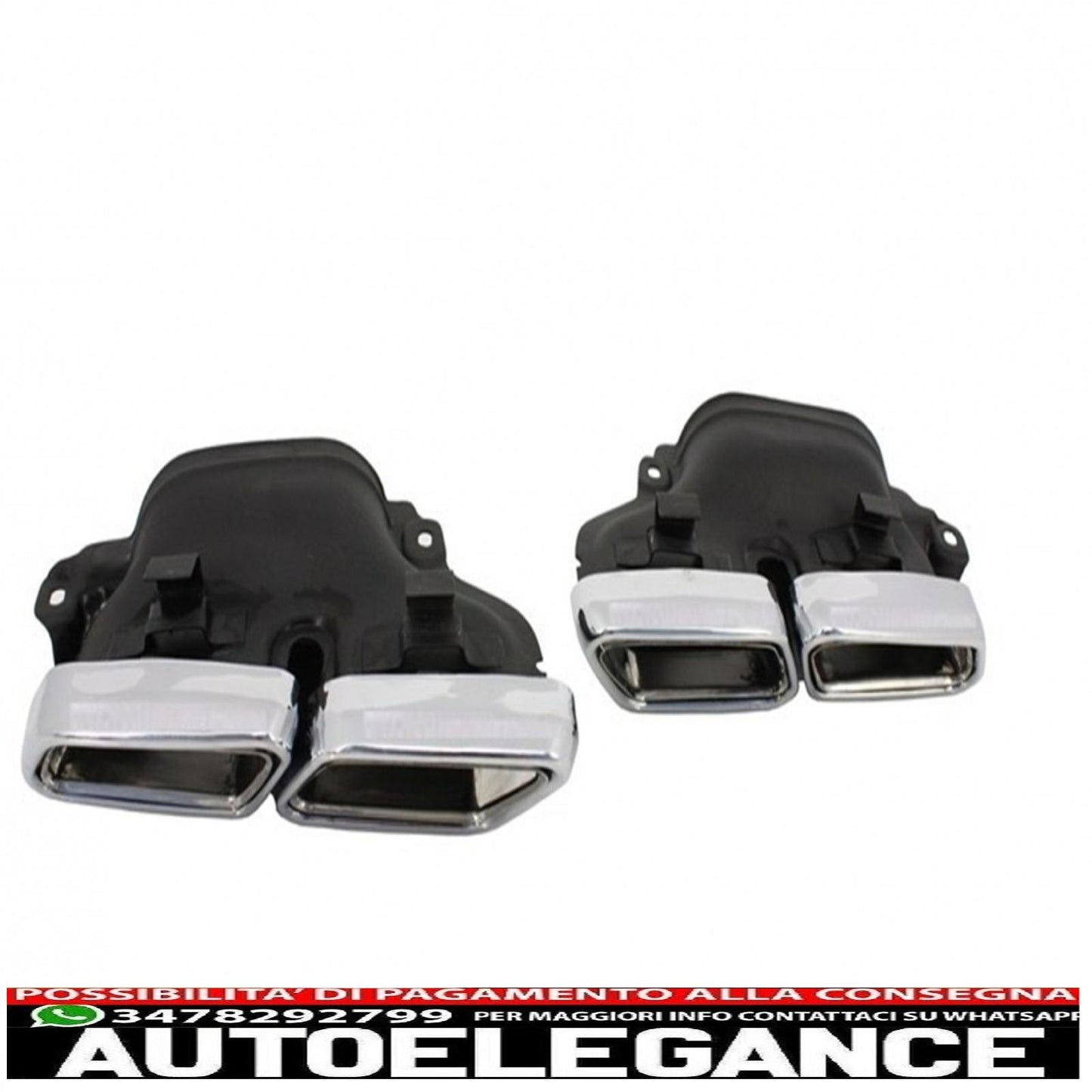 Punte per silenziatore di scarico adatte per mercedes benz classe s w222 classe e w212 s212 facelift cls w218 classe sl r231 e63 s63 sl65 a-design