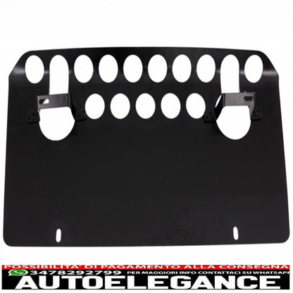 front bumper skid plate off-road package underride protection front bumper spoiler led drl extension suitable for mercedes g-class w463 (1989-2017) matt black design edition 