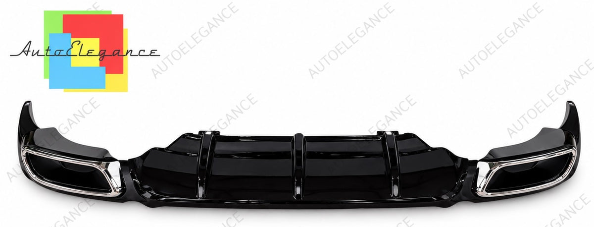 👉0435 DIFFUSORE POSTERIORE ADATTO PER OPEL INSIGNIA B 2018+ LOOK NERO LUCIDO👈