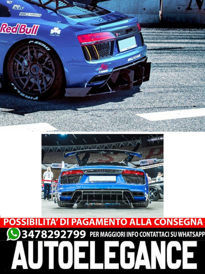 DIFFUSORE POSTERIORE ADATTO PER AUDI R8 MK.2  (2015-2018)