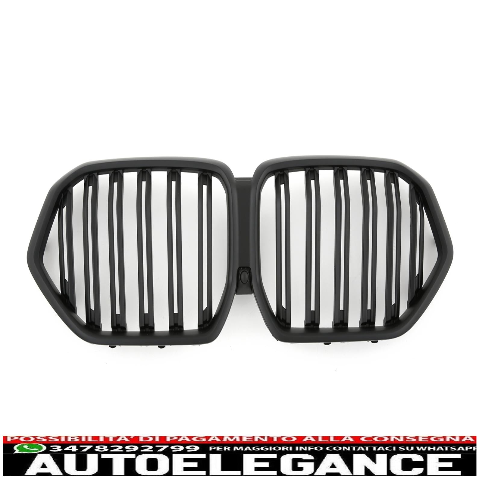 adatto per bmw x6 g06 griglia radiatore doppia barra nero opaco-mostra il titolo originaletesto originalepasst für bmw x6 g06 kühlergrill doppelsteg matt  schwarz AUTOELEGANCERICAMBI