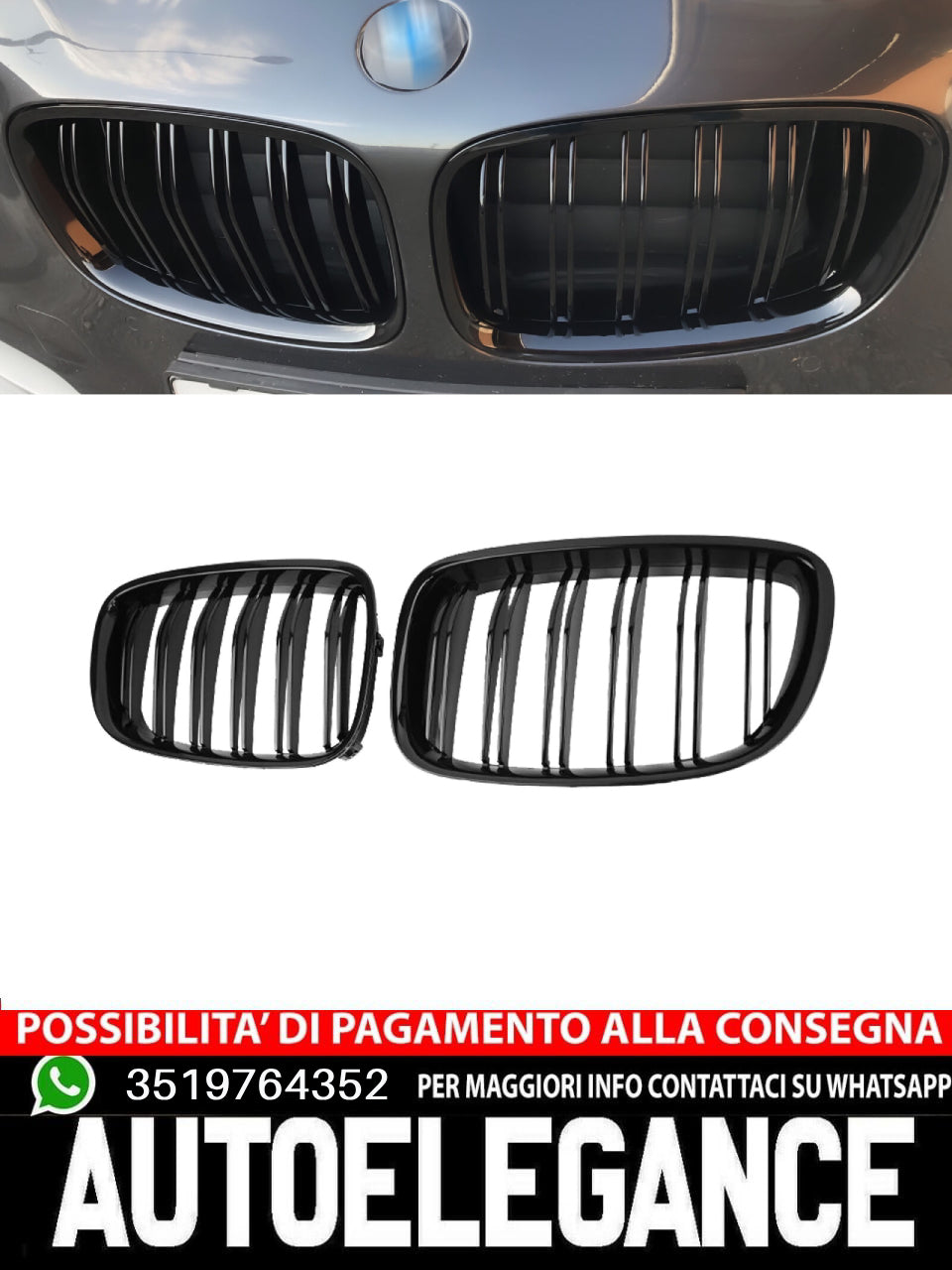 Griglia Reni doppia passerella adatta per BMW Serie 5 Gran Turismo GT F07