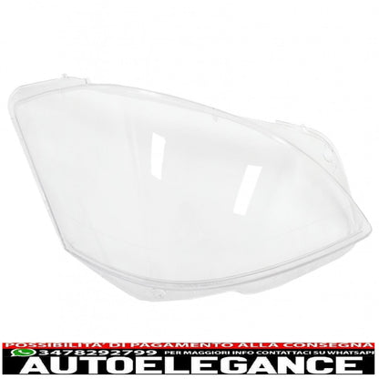 headlight lenses suitable for mercedes s class w221 restyling (2010-2013) clear 