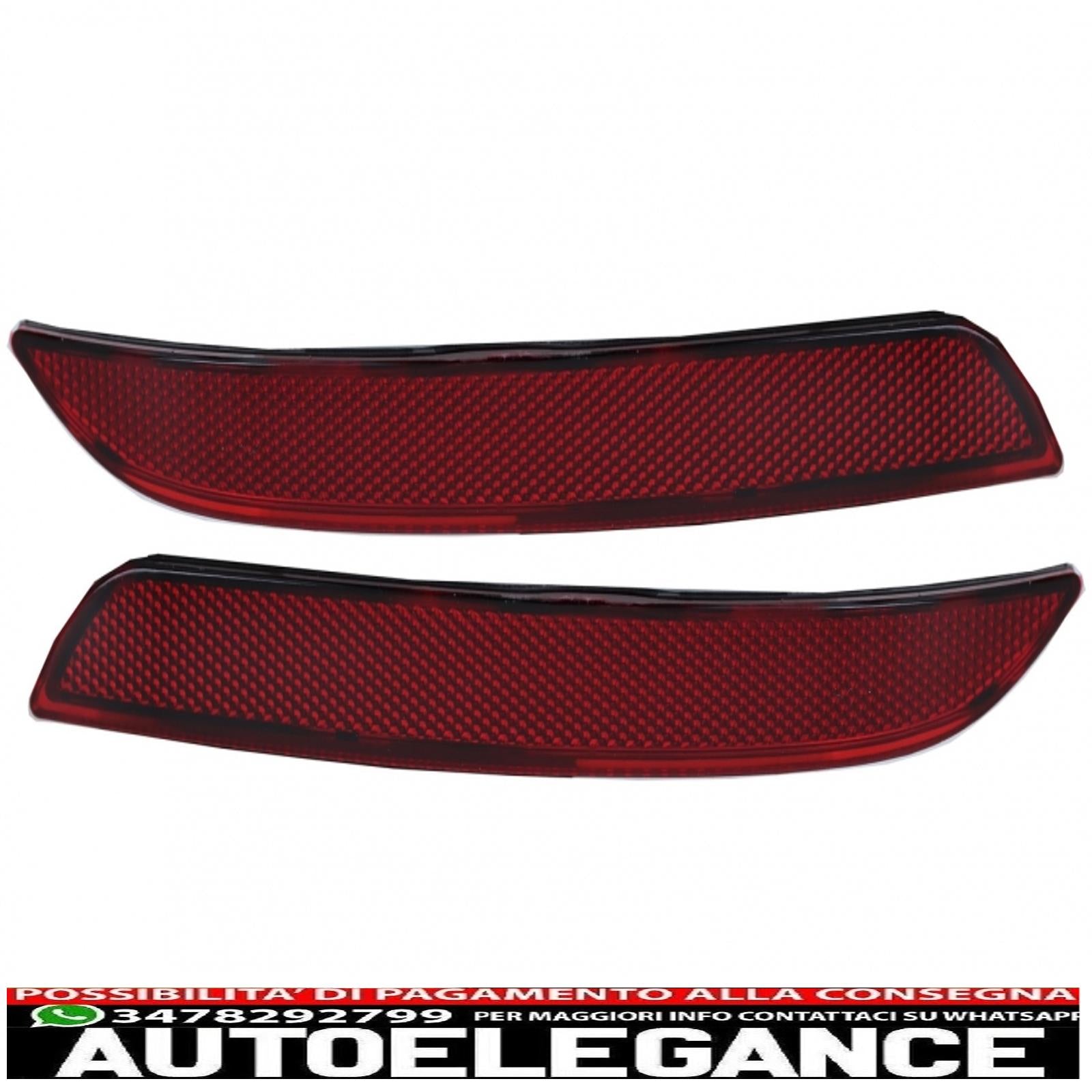 Catarifrangente paraurti posteriore adatto per BMW Serie 5 F10 (2011-up) design m-tech AUTOELEGANCERICAMBI