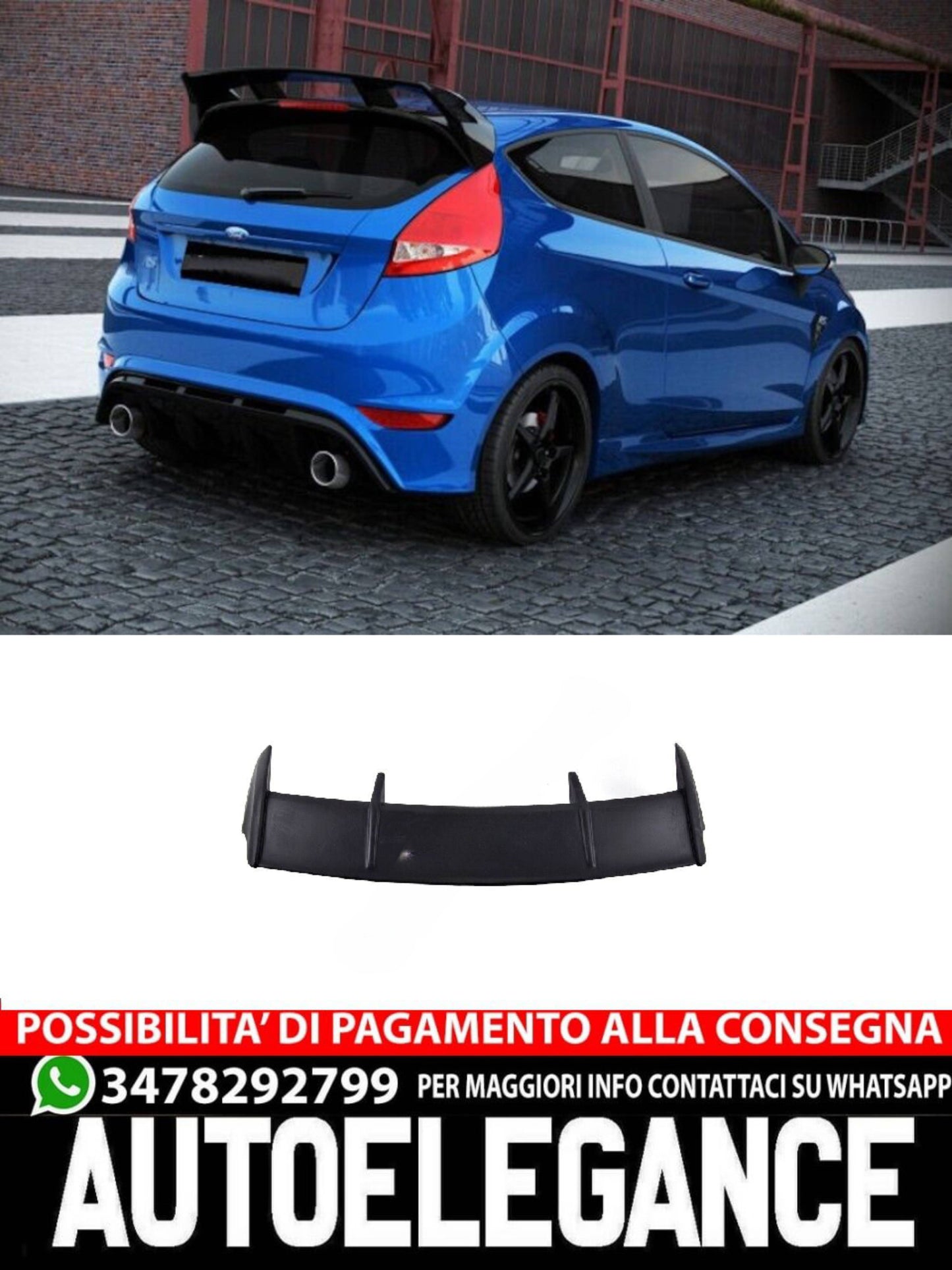 SPOILER suitable for Ford Fiesta MK7 2008-2013