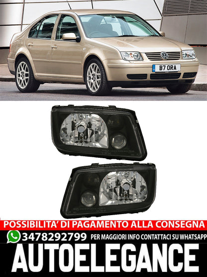 Set porte posteriori per VW Bora 1998-2005 in vetro trasparente nero fendinebbia