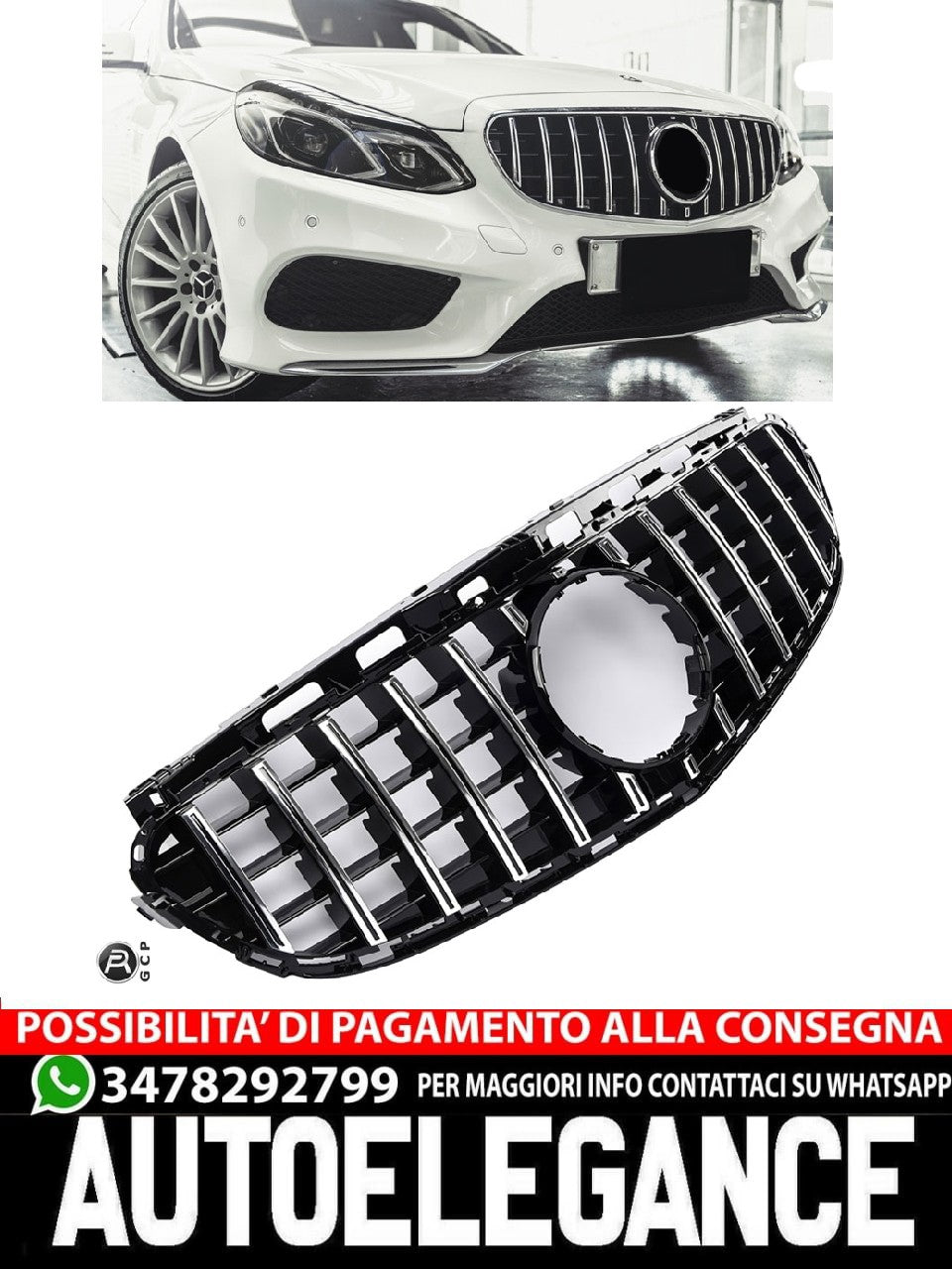 Griglia per Mercedes W212 S212 2013-2016 E63 PANAMERICANA