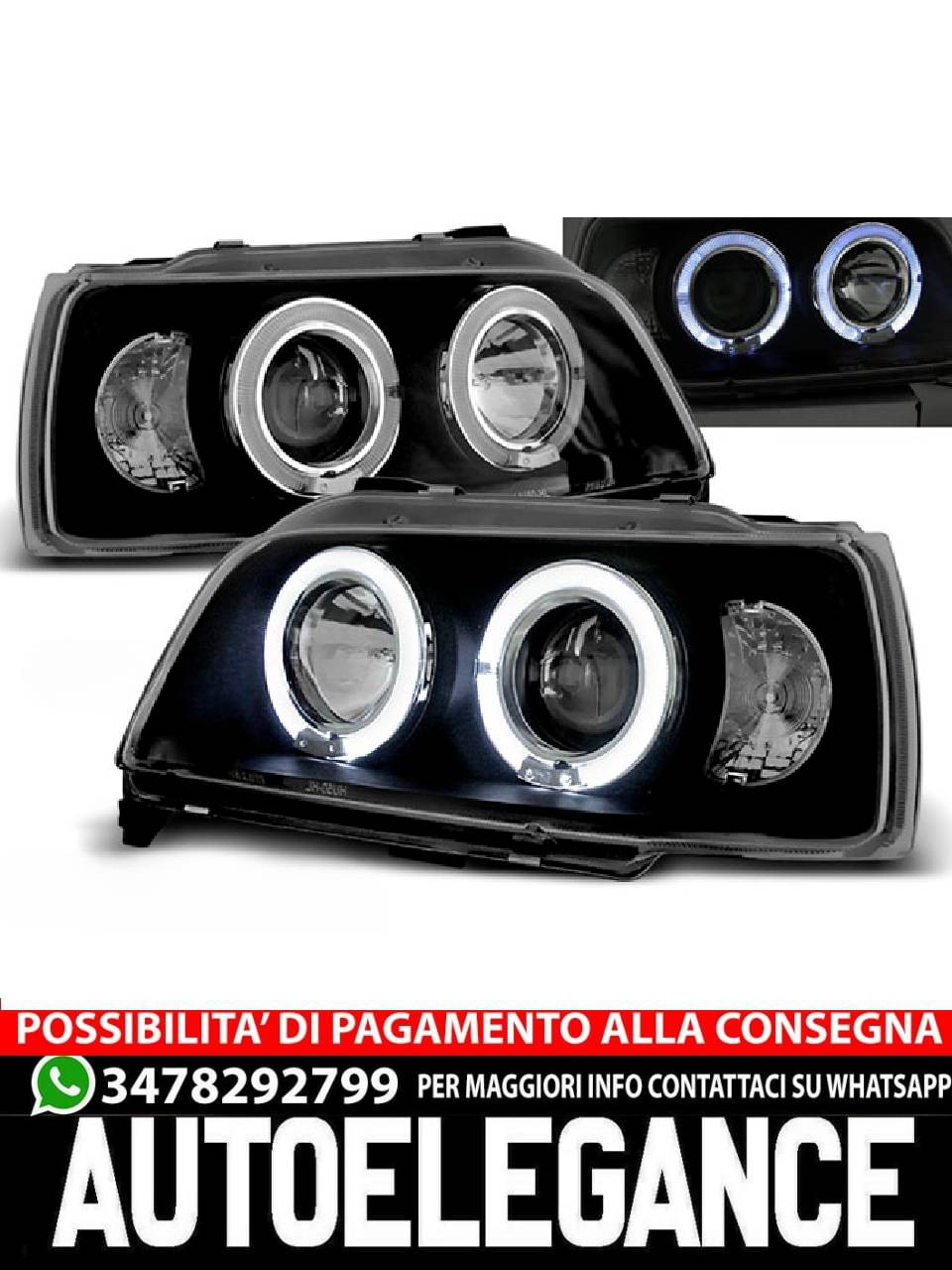 RENAULT CLIO 06.90-95 ANGEL EYES BLACK 