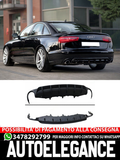 DIFFUSORE ADATTO PER AUDI A6 C7 2011-2014 ( non per S-Line )