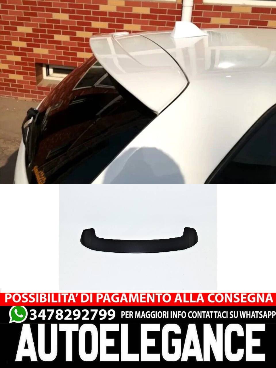 SPOILER adatto per VW Polo MK5 2009-2017