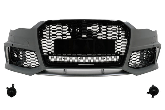 BUMPER FOR Audi A6 C7 4G Facelift 2015-2018 RS6 LOOK + RS6 QUATTRO LOOK GRILLE