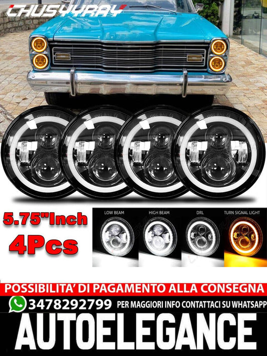 4PCS 5 3/4" 5.75 incg LED Headlights HI/LO Beam for Oldsmobile 442 98 F85 Cutlass 