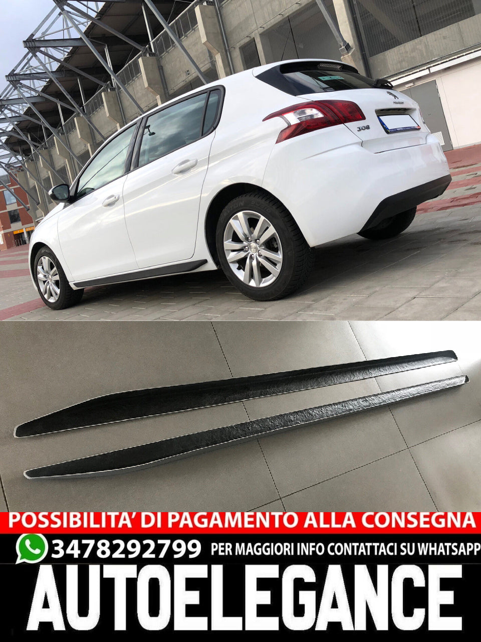 SKIRTS SUITABLE FOR PEUGEOT 308 II GTI STYLE (from 2013)