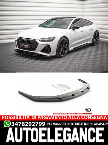 SPLITTER ANTERIORE adatto per V.2 AUDI RS6 C8 / RS7 C8  2019-