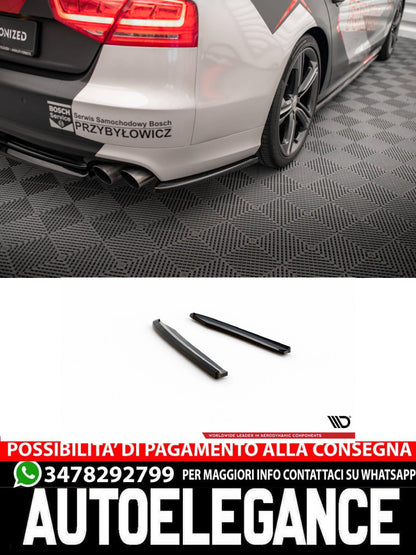 SPLITTER LATERALI POSTERIORI ADATTO PER AUDI S8 D4 (2012-2015)