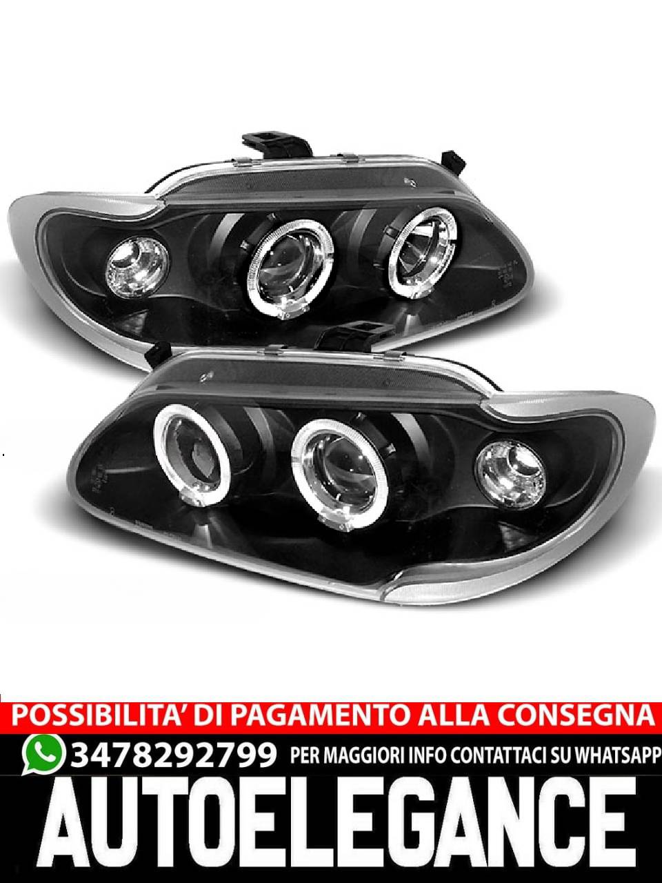 RENAULT MEGANE / SCENIC 96-99 ANGEL EYES BLACK 