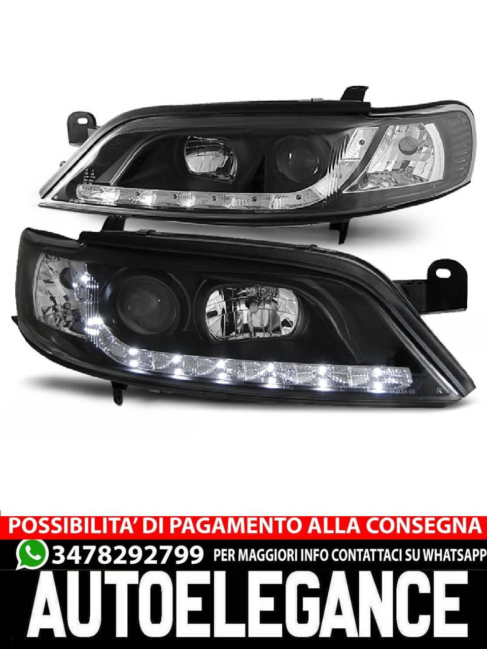 OPEL VECTRA B 11.95-12.98 BLACK DAYTIME LIGHT 