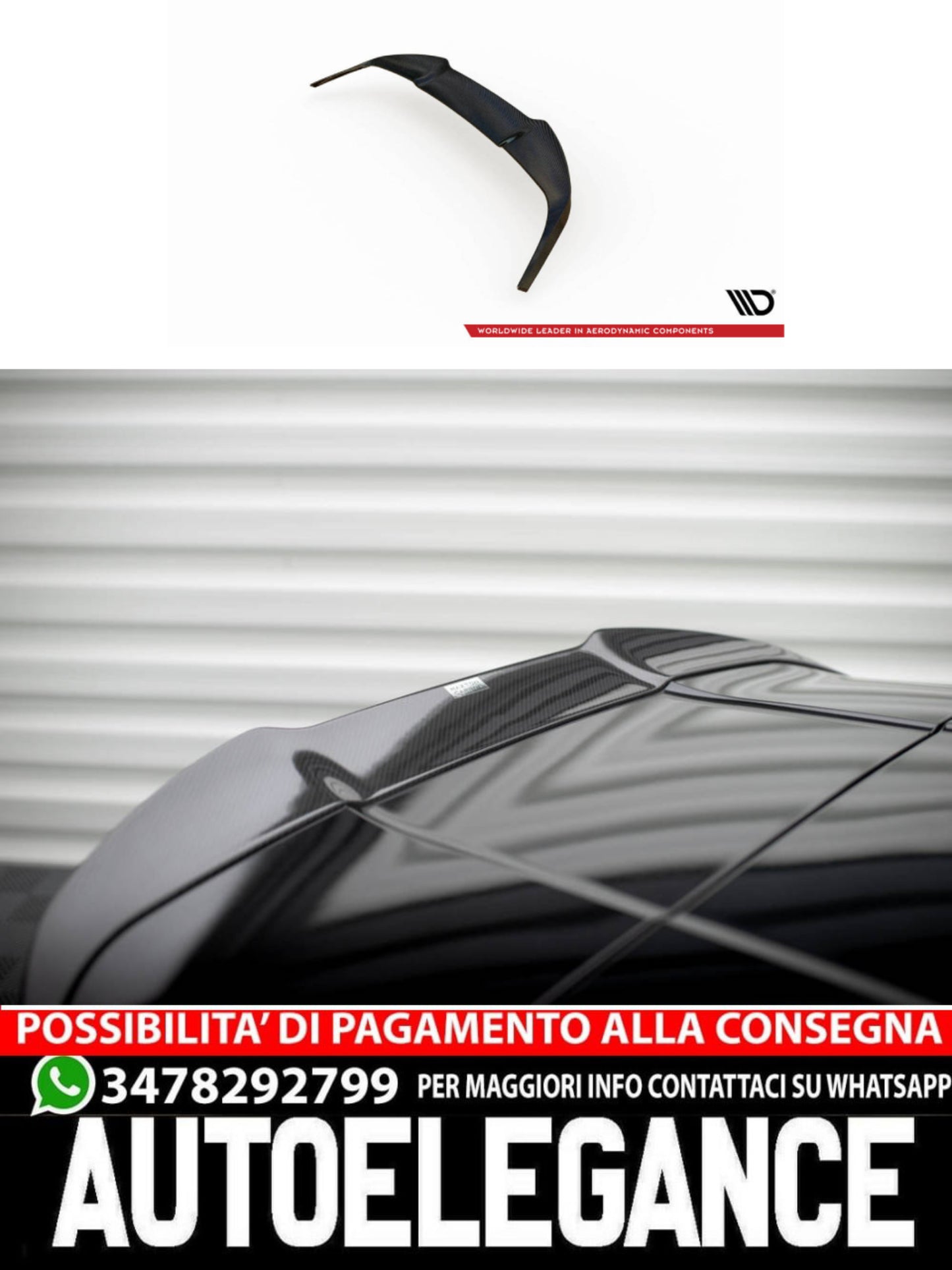 SPOILER PORTELLONE POSTERIORE IN FIBRA DI CARBONIO ADATTO PER BMW M135I F40  (2019 -)