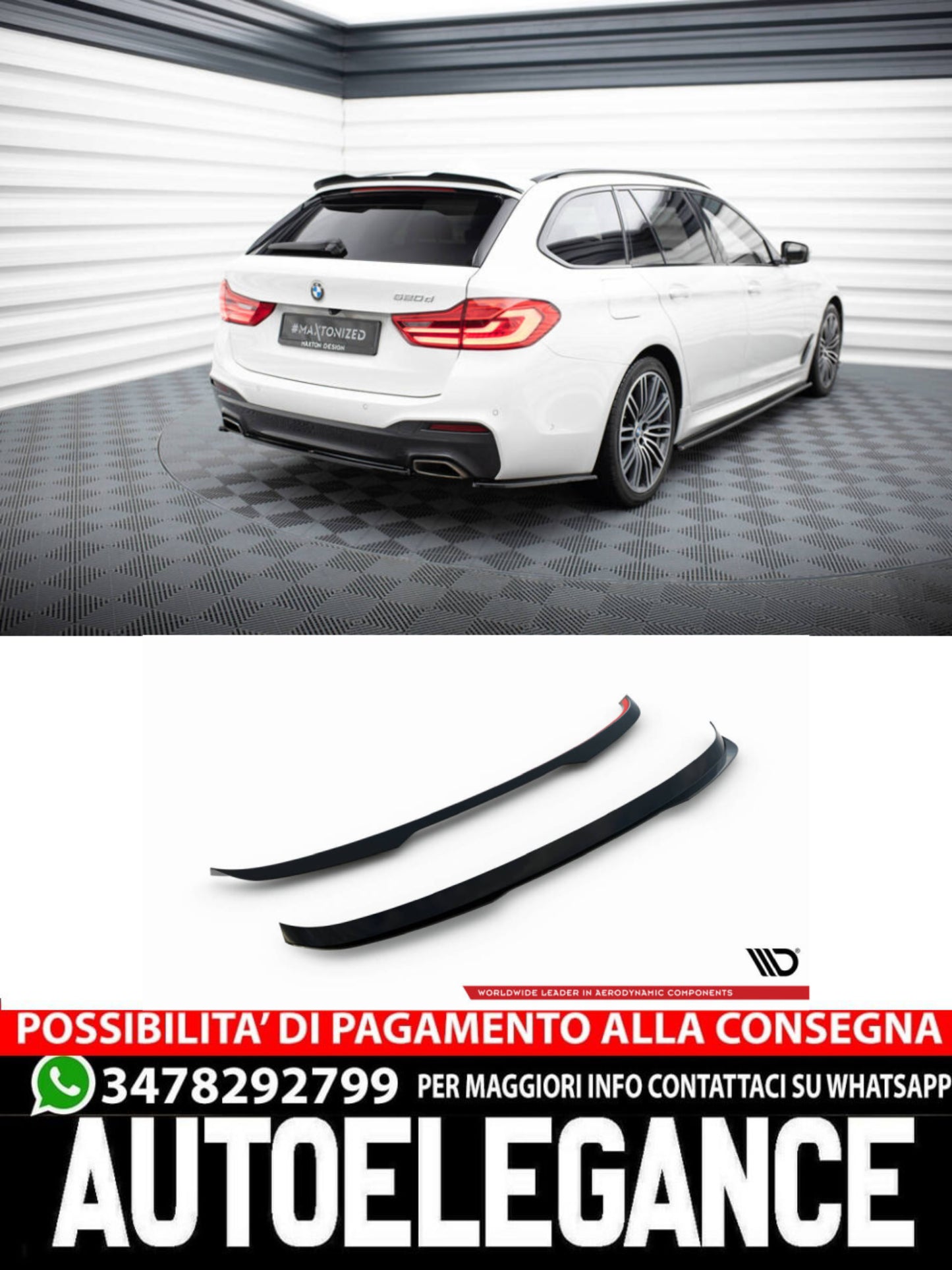 TAPPO SPOILER ADATTO PER V.2 BMW 5 TOURING G31  (2017 - )