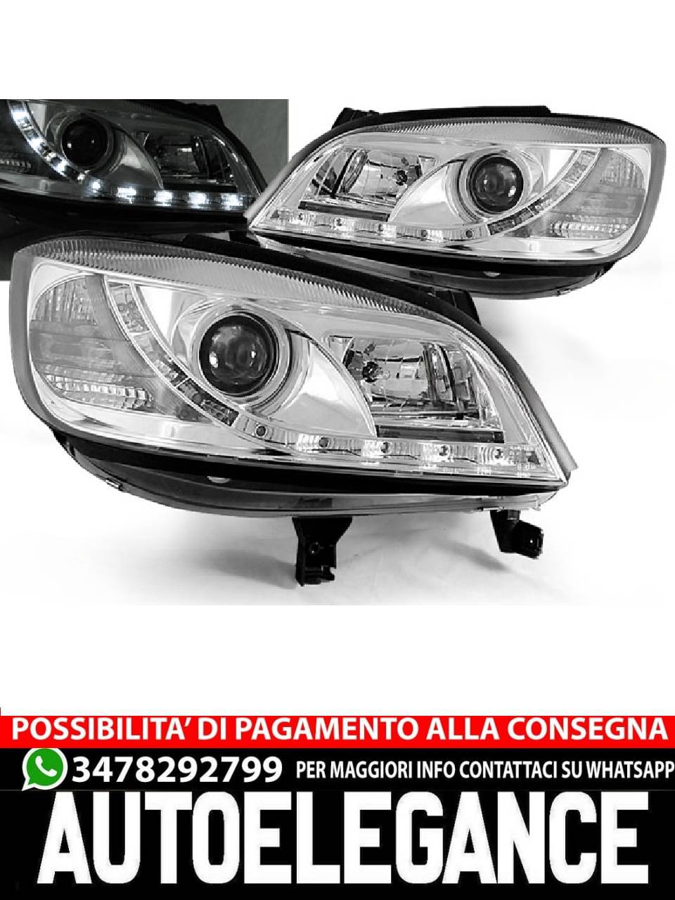 OPEL ZAFIRA 04.99-06.05 CHROME DAYTIME LIGHT