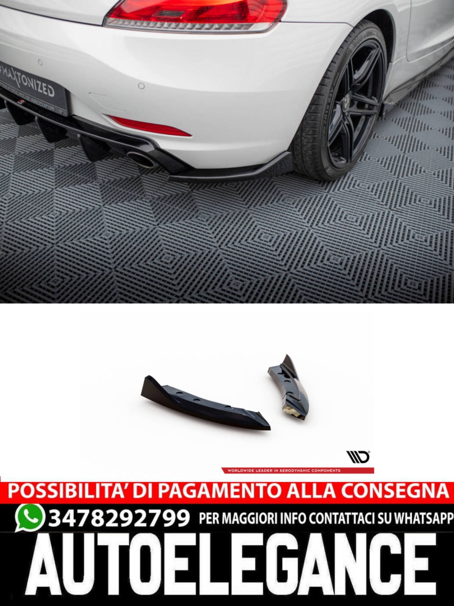 SPLITTER LATERALI POSTERIORI adatto per  BMW Z4 E89  2009-2013