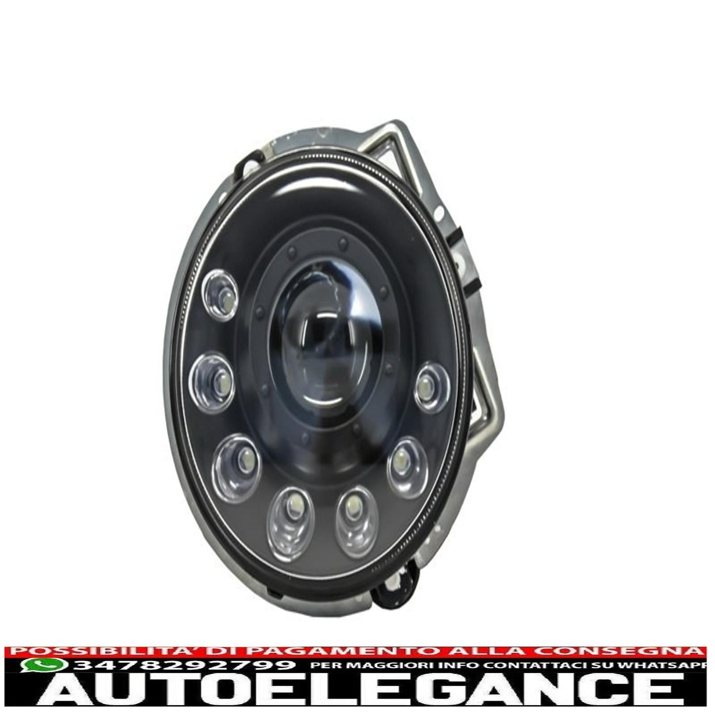 led headlights suitable for mercedes g-class w463 (1989-2012) black bi-xenon design 