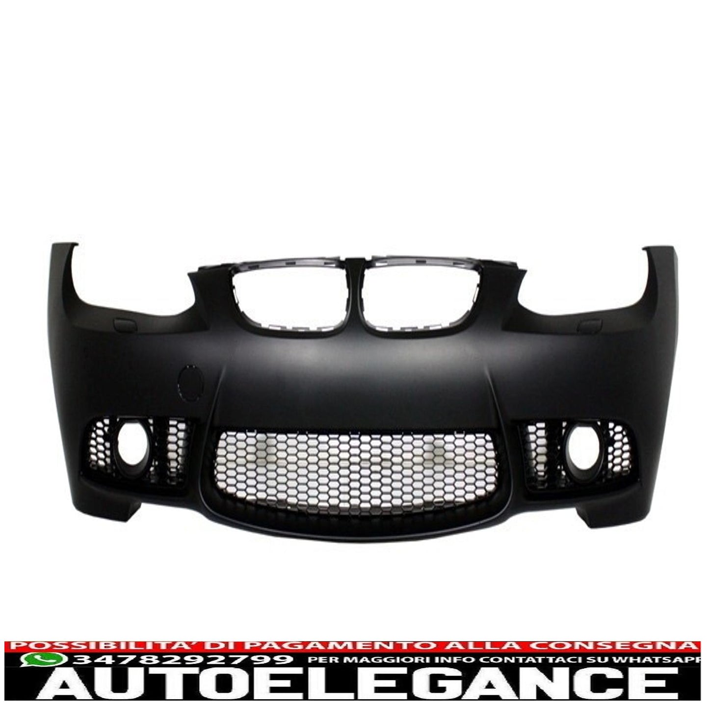 paraurti anteriore con fendinebbia proiettori e minigonne laterali adatto per bmw serie 3 e92 e93 (2006-2009) m3 look