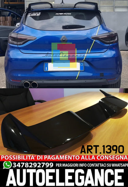 SPOILER TETTO ADATTO PER RENAULT CLIO 5 V 2019+ NERO LUCIDO CUP