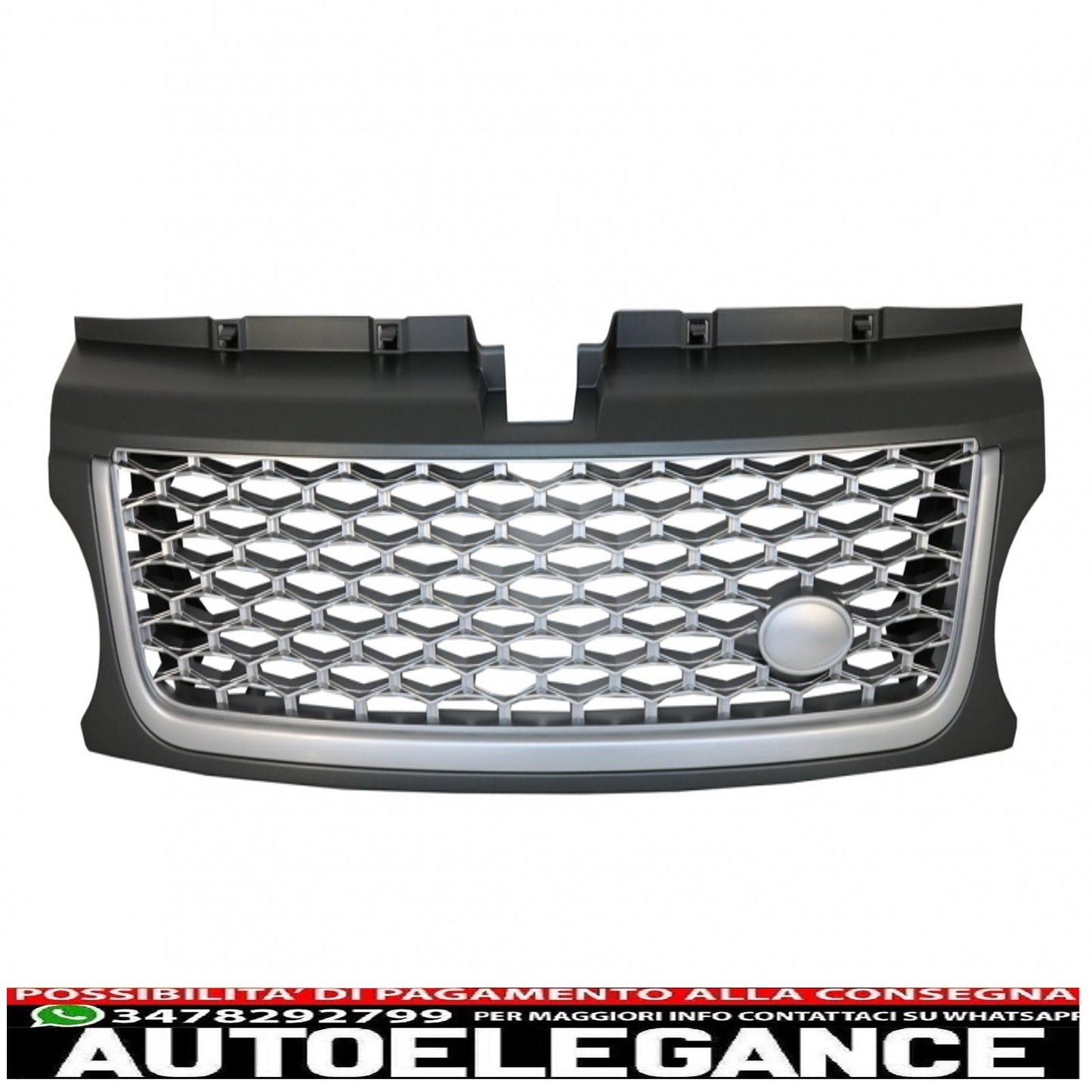 central grille and side air intakes group suitable for range rover sport facelift (2009-2013) l320 autobiography look full silver edition 