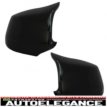 Calotte specchietti adatte per BMW Serie 5 F10 F11 F18 Non LCI (07.2010-2013) Piano Black M Design AUTOELEGANCERICAMBI