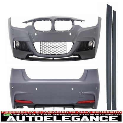 complete body kit suitable for bmw 3 series f30 (2011-2014) and f30 lci facelift (2015 onwards) single exhaust outlet with m-performance design 