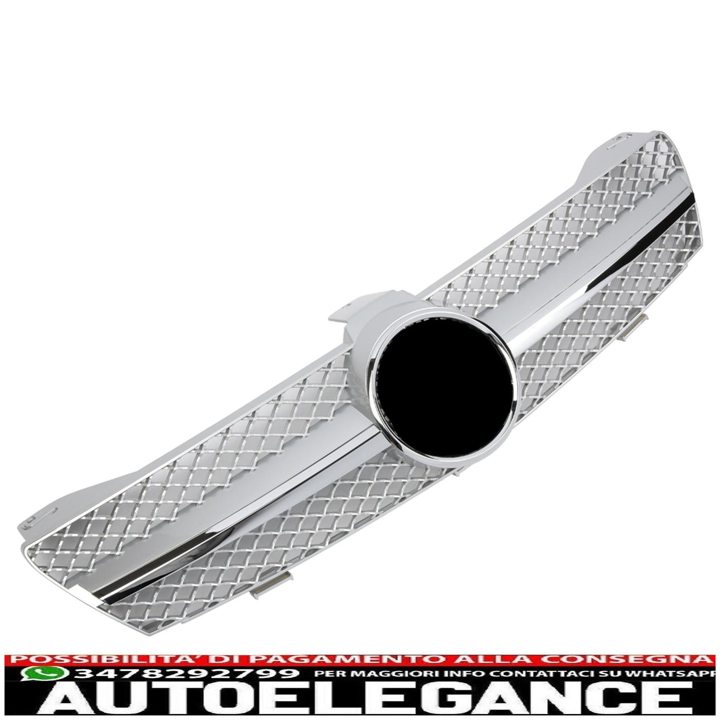 griglia sport griglia radiatore adatto per mercedes w219 cls 2004-2008 argento cromo-mostra il titolo originaletesto originalegrill sport kühlergrill passt für mercedes w219 cls 2004-2008 silber chrom