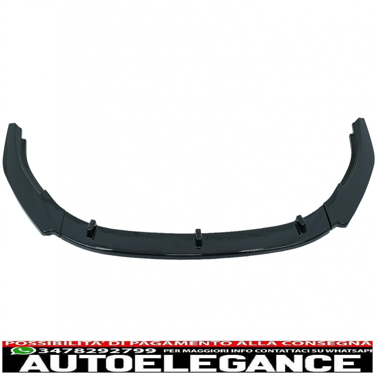 Front Bumper Lip Extension Spoiler Fit For VW Golf VI 6 MK6 (2009-2013) GTI Design Piano Black