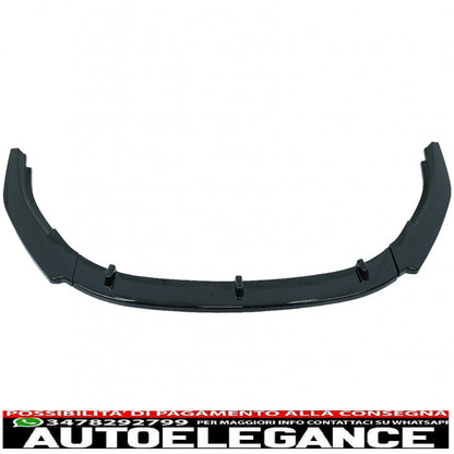 Front Bumper Lip Extension Spoiler Fit For VW Golf VI 6 MK6 (2009-2013) GTI Design Piano Black