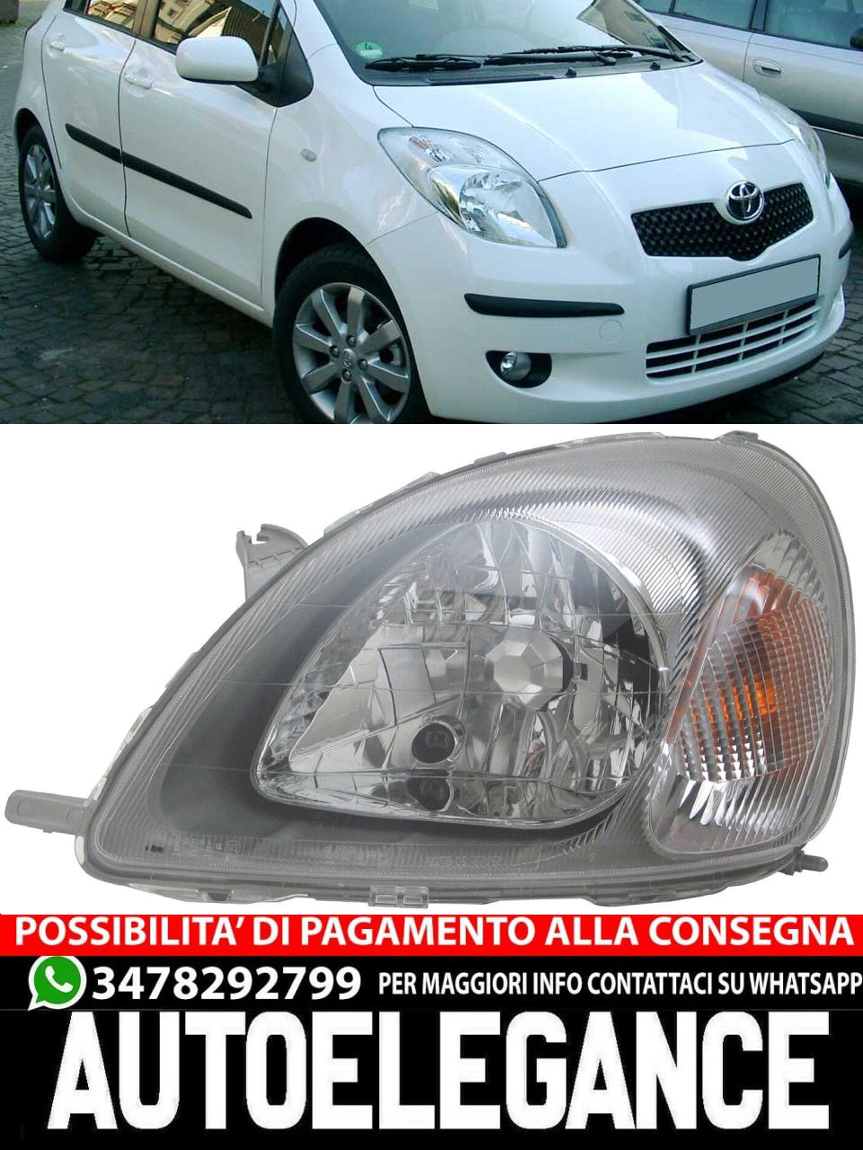 Set luci posteriori per Toyota Yaris CP10 1999-2003 LWR indicatore grigio chiaro