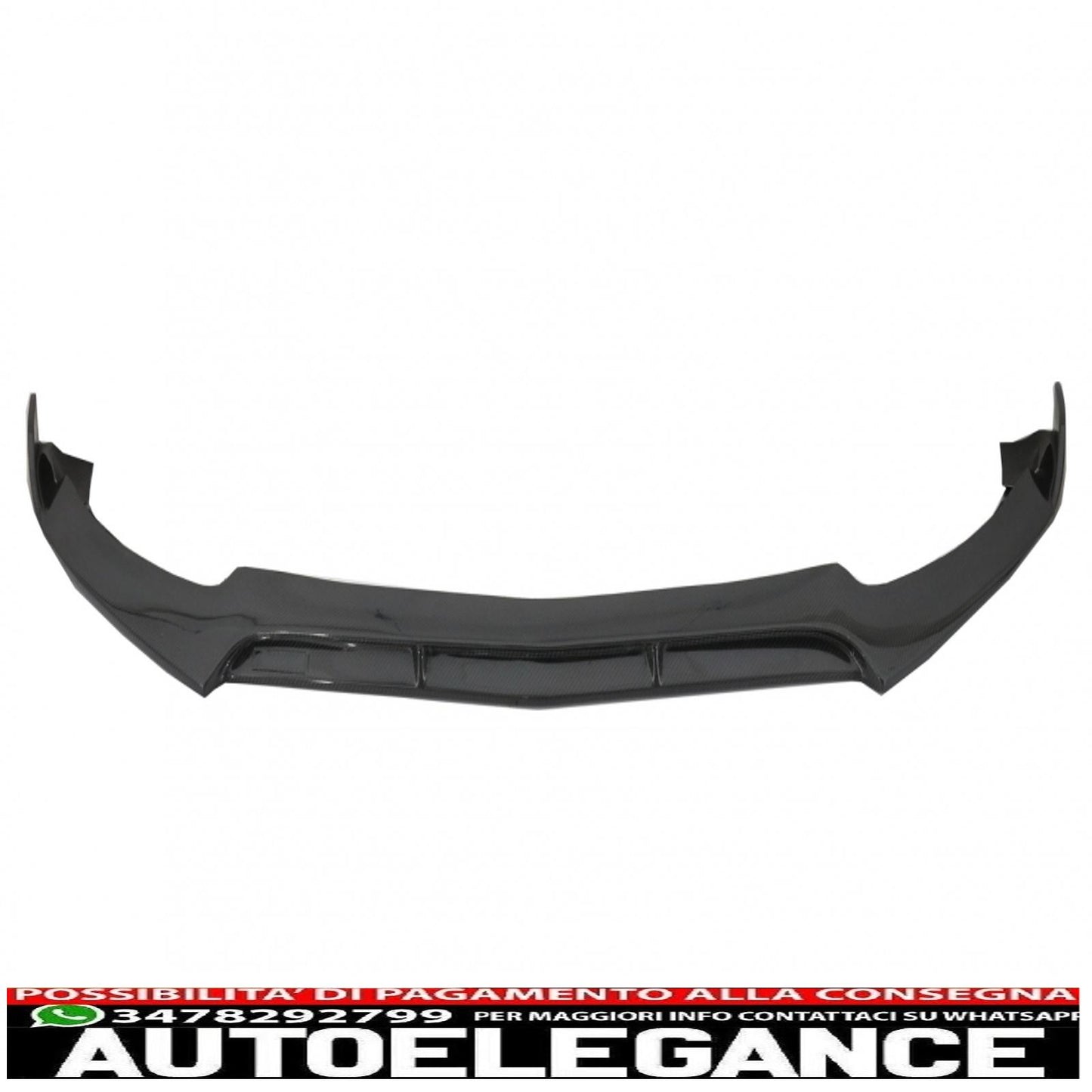Front bumper lip suitable for mercedes c class w205 s205 a205 c205 (2014-2019) real carbon 
