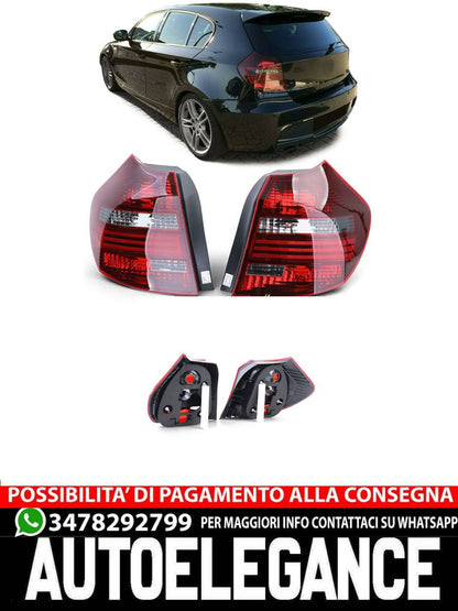 Coppia fanali posteriori fumé neri TYC adatti per BMW E81 E87 07-12 AUTOELEGANCERICAMBI