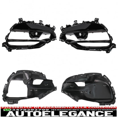Cornici di copertura griglie laterali adatte per mercedes a class w176 (2012-2018) facelift a45 design AUTOELEGANCERICAMBI