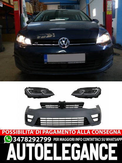 Paraurti anteriore con fari LED adatte per VW Golf VII 7 (2013-2017)  G7.5