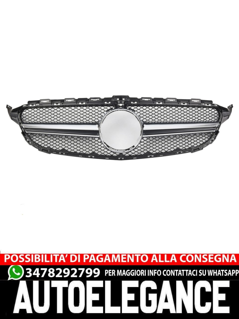 Griglia sportiva per Mercedes W205 C 2014-2018 C63 AMG 360°