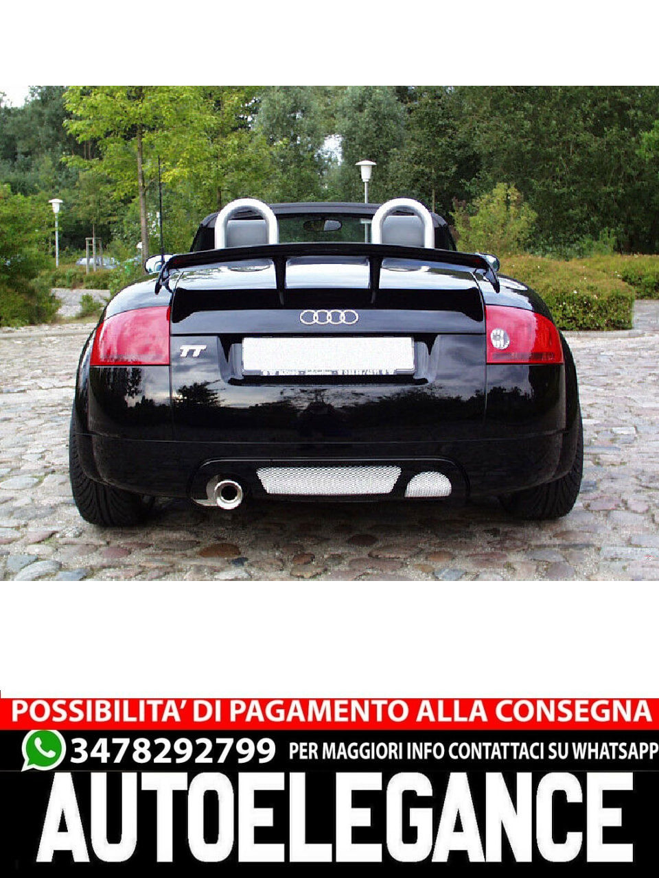 SPORT REAR SPOILER FOR AUDI TT 8N (1999-2006) 