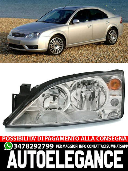 Headlight Set for Ford Mondeo MK3 2000-2007 Halogen Diffuser H7 H1 LWR 