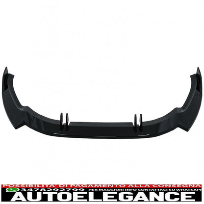 Front bumper additional spoiler suitable for Audi A5 F5 Facelift S-Line (2020-up) Piano Black